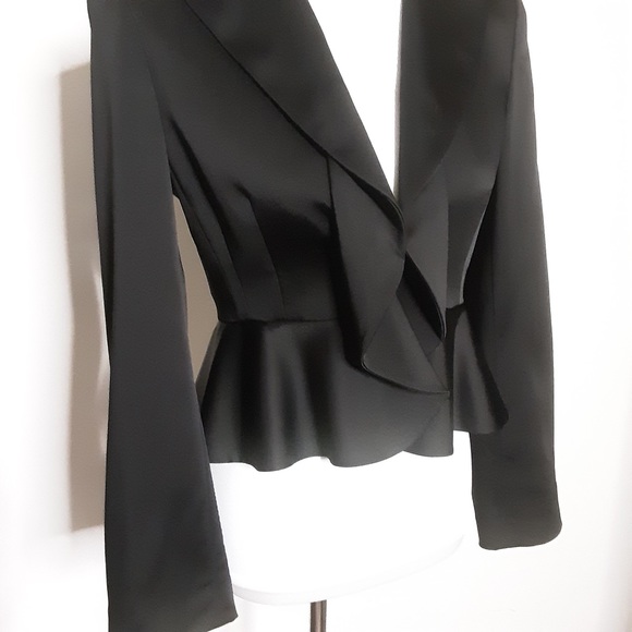 BCBG MAXAZRIA Black Formal Fitted Jacket Size Small - Picture 3 of 10